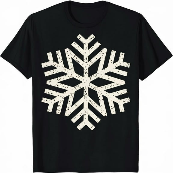Beautiful Snowflakes Complex Design for Merry Christmas T-Shirt