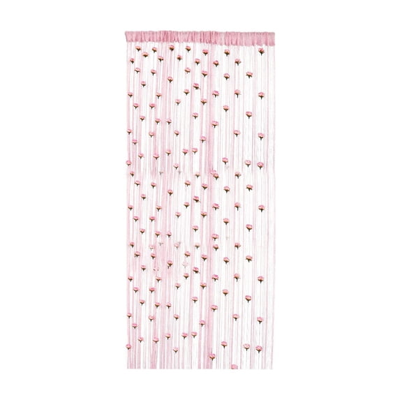 Beautiful Soft Semi Sheer Beaded Curtain 39x79 Inches Door Curtain Room Divider Tassel Beads Arch Design for Window and Door Bedroom Living Room Closet Entryway Home Decor Housewarming Gift