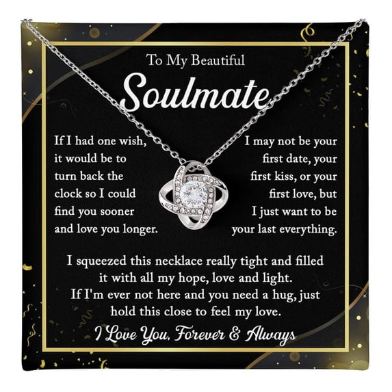 To My Beautiful Soulmate Necklace For Women, Girlfriend Necklace From ...