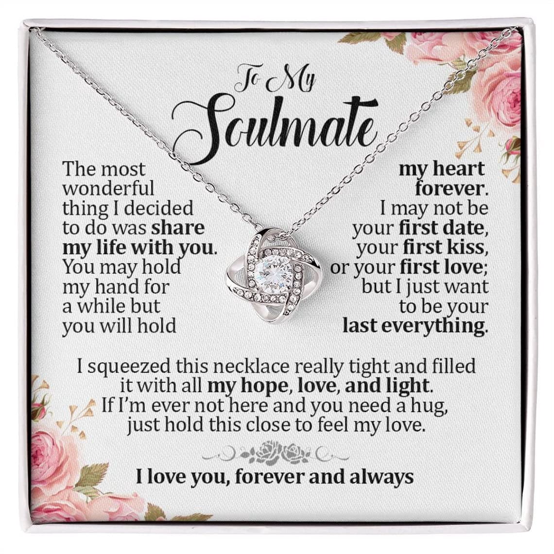 To My Beautiful Soulmate Necklace For Women, Necklace For Wife From ...