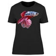 thumbnail image 1 of Beautiful Spots Siamese Betta T-Shirt Women -Image by Shutterstock, Female Large, 1 of 2