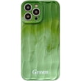 thumbnail image 1 of Beautiful Spring Green Gradient Water Ripple Phone Case Compatible with iPhone Case (Green,iPhone 12), 1 of 6