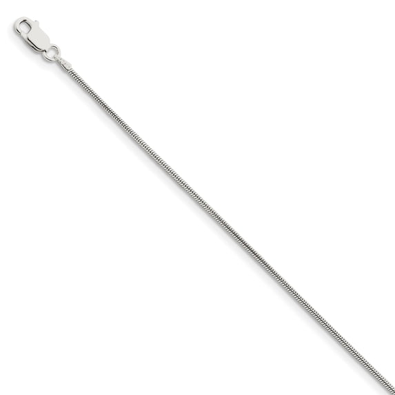 Beautiful Sterling Silver 1.2mm Round Snake Chain