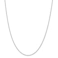 thumbnail image 1 of Beautiful Sterling Silver 1mm Rhodium-plated Cable Chain, 1 of 2