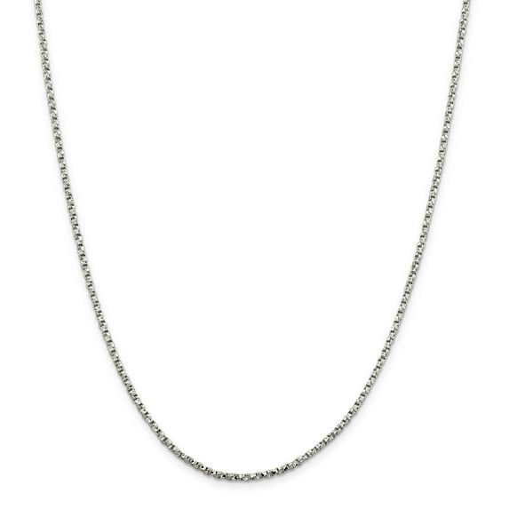 Beautiful Sterling Silver 2.25mm Twisted Box Chain