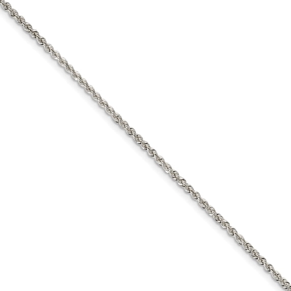 Beautiful Sterling Silver 2.3mm Solid Rope Chain