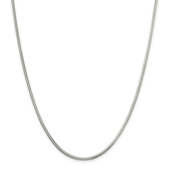 Beautiful Sterling Silver 2.5mm Diamond-cut Snake Chain