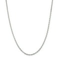 thumbnail image 1 of Beautiful Sterling Silver 2.75mm Beveled Oval Cable Chain, 1 of 2
