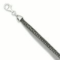 thumbnail image 1 of Beautiful Sterling Silver 2 Strand with Black Rhodium Woven & Box Link Bracelet, 1 of 1