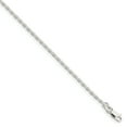 thumbnail image 1 of Beautiful Sterling Silver 2mm Beveled Oval Cable Chain, 1 of 1