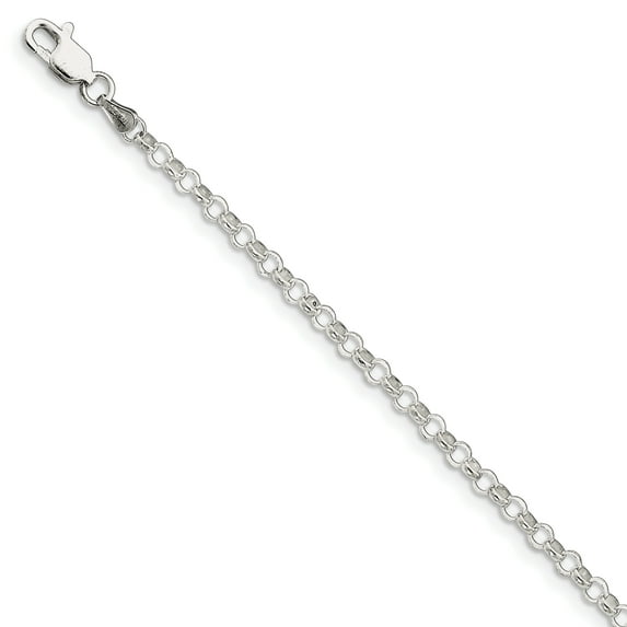 Beautiful Sterling Silver 3.0mm Belcher Light Chain