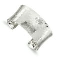 thumbnail image 1 of Beautiful Sterling Silver 30mm Hammered Cuff Bangle, 1 of 2