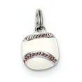 thumbnail image 1 of Beautiful Sterling Silver 3D Enamel Baseball Charm, 1 of 2