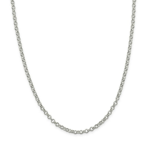 Beautiful Sterling Silver 4.0mm Rolo Chain