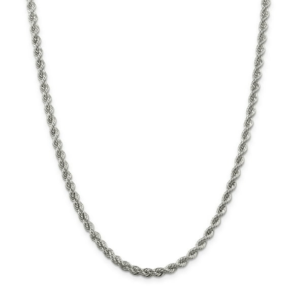 Beautiful Sterling Silver 4.3mm Solid Rope Chain