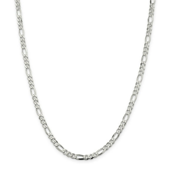 Beautiful Sterling Silver 4.5mm Figaro Chain