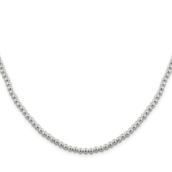 Beautiful Sterling Silver 4mm Beaded Box Chain