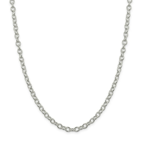 Beautiful Sterling Silver 5.75mm Oval cable chain