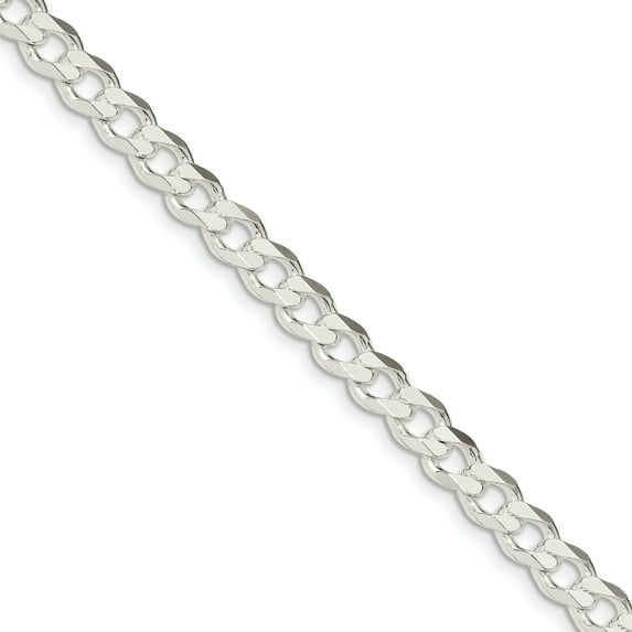Beautiful Sterling Silver 7.5mm Curb Chain