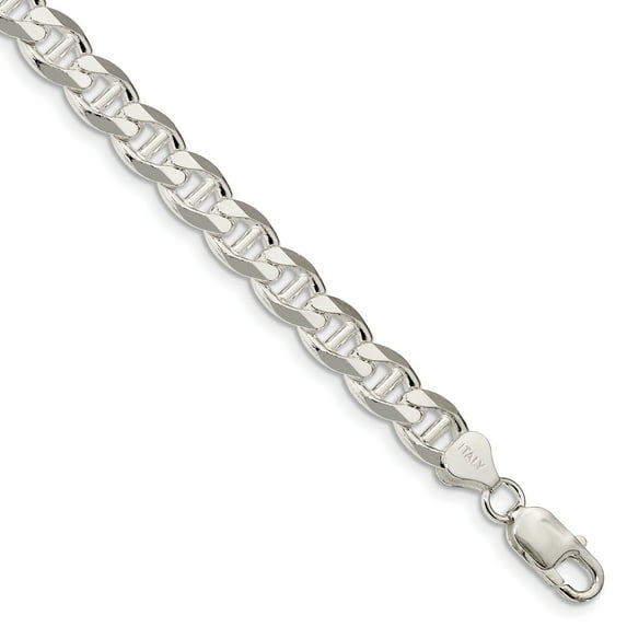 Beautiful Sterling Silver 8.25mm Flat Anchor Chain