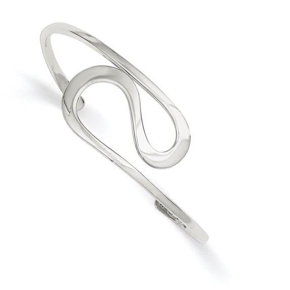 Beautiful Sterling Silver Abstract Cuff Bangle