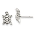thumbnail image 1 of Beautiful Sterling Silver Antique Turtle Post Earrings, 1 of 2