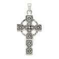thumbnail image 1 of Beautiful Sterling Silver Antiqued Celtic Cross Pendant, 1 of 2