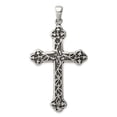 thumbnail image 1 of Beautiful Sterling Silver Antiqued Thorn Cross Pendant, 1 of 2