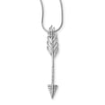 thumbnail image 1 of Beautiful Sterling Silver CZ Brilliant Embers Arrow Necklace, 1 of 2