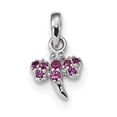 thumbnail image 1 of Beautiful Sterling Silver CZ Drangonfly Pendant, 1 of 1