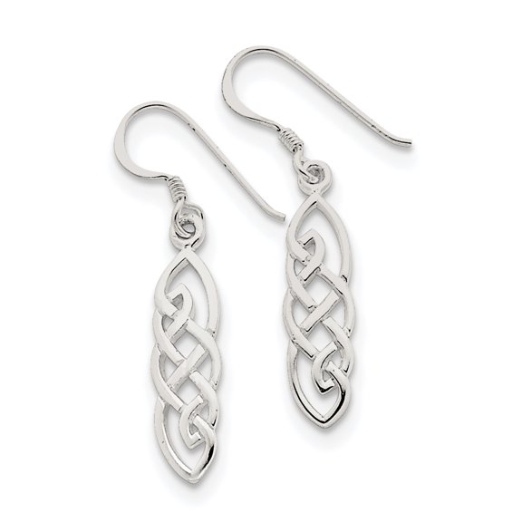 Beautiful Sterling Silver Celtic Design Dangle Earrings