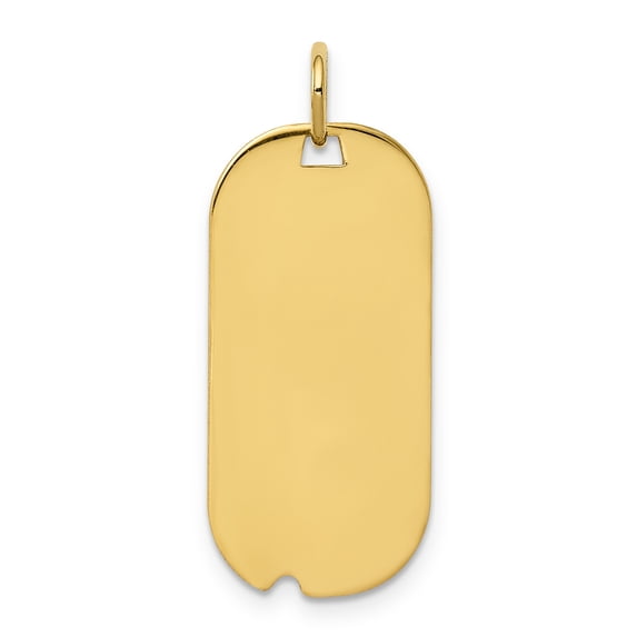 Beautiful Sterling Silver GP Engraveable Dog Tag Polished Disc Charm