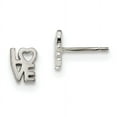 thumbnail image 1 of Beautiful Sterling Silver Love Post Earrings, 1 of 1