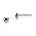 thumbnail image 1 of Beautiful Sterling Silver Madi K RH Plated Preciosca Crystal May Heart Earrings, 1 of 2