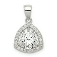 thumbnail image 1 of Beautiful Sterling Silver Polished CZ Pendant, 1 of 2