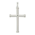 thumbnail image 1 of Beautiful Sterling Silver Polished Hollow Cross Pendant, 1 of 2