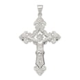 thumbnail image 1 of Beautiful Sterling Silver Polished INRI Crucifix Pendant, 1 of 2