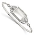 thumbnail image 1 of Beautiful Sterling Silver Polished Rectangular 20mm Locket Bangle, 1 of 2