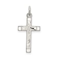 thumbnail image 1 of Beautiful Sterling Silver Polished Satin 7 D/C Cross Pendant, 1 of 2