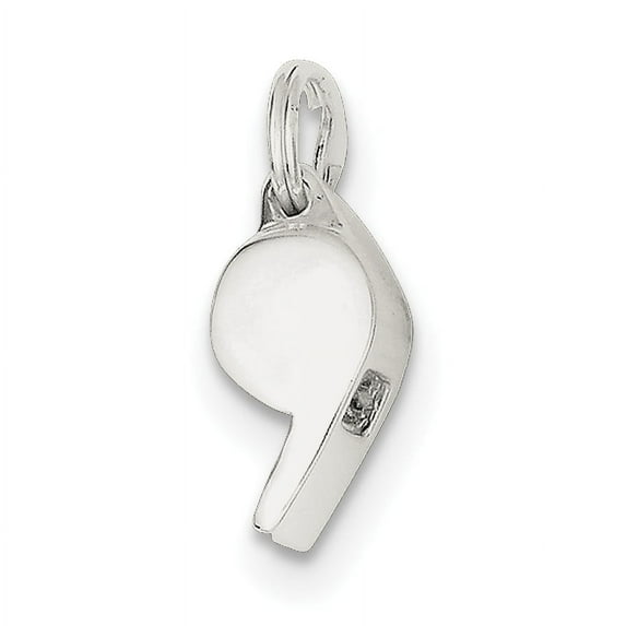 Beautiful Sterling Silver Polished Whistle Charm