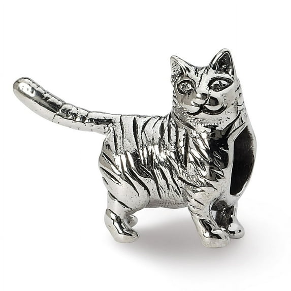 Beautiful Sterling Silver Reflections American Shorthair Cat Bead