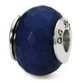 thumbnail image 1 of Beautiful Sterling Silver Reflections Dark Blue Quartz Stone Bead, 1 of 2