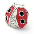 thumbnail image 1 of Beautiful Sterling Silver Reflections Ladybug w/Swarovski Crystal Bead, 1 of 2