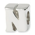 thumbnail image 1 of Beautiful Sterling Silver Reflections Letter N Bead, 1 of 2