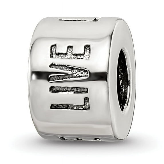 Beautiful Sterling Silver Reflections Live Laugh Love Spacer Bead