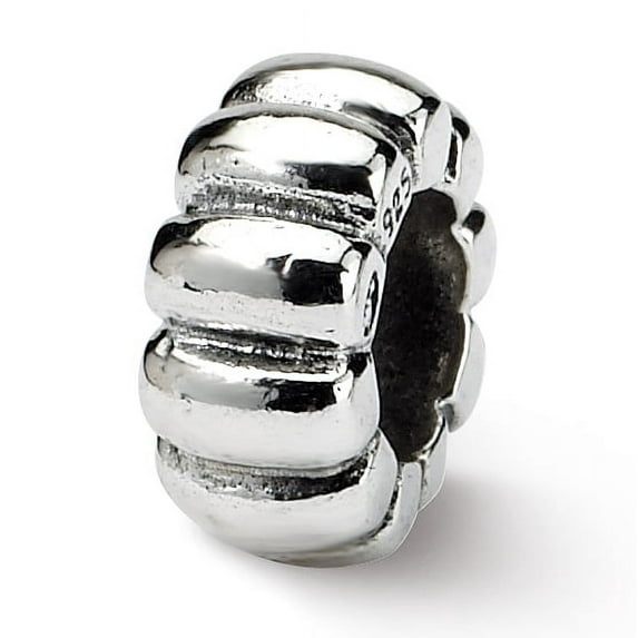 Beautiful Sterling Silver Reflections Scalloped Spacer Bead