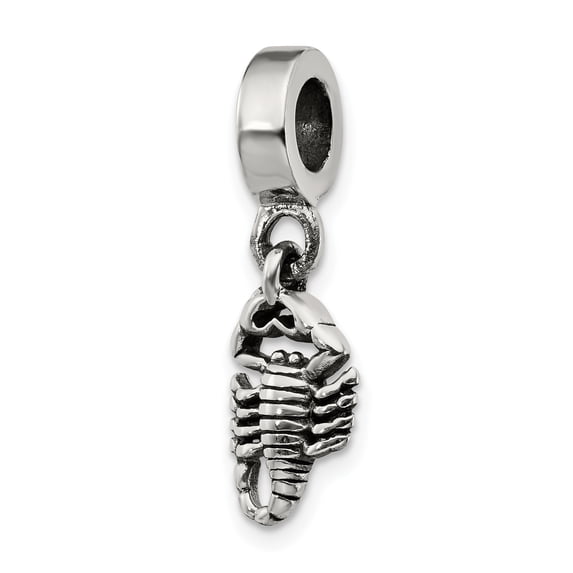 Beautiful Sterling Silver Reflections Scorpion Dangle Bead