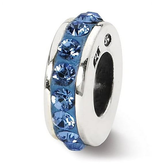 Beautiful Sterling Silver Reflections Sept Single Row Swarovski Crystal Bead