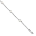 thumbnail image 1 of Beautiful Sterling Silver Rh-plated FW Cultured Pearl w/1in ext. Bracelet, 1 of 2