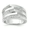 thumbnail image 1 of Beautiful Sterling Silver Rhodium Plated CZ Ring, 1 of 1